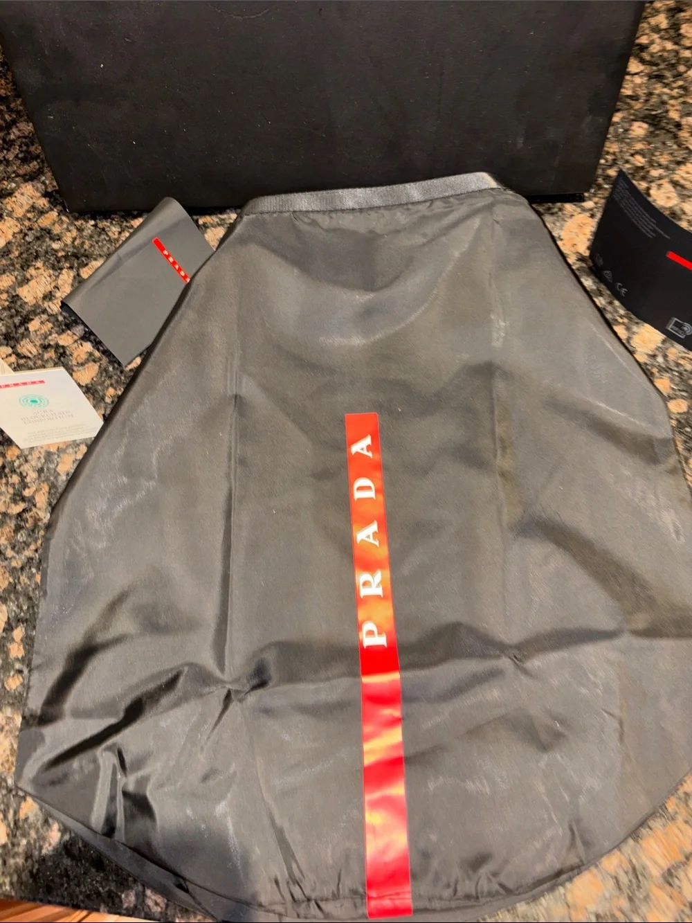 Prada Men’s Off-White Cream Mesh & Leather Sneakers